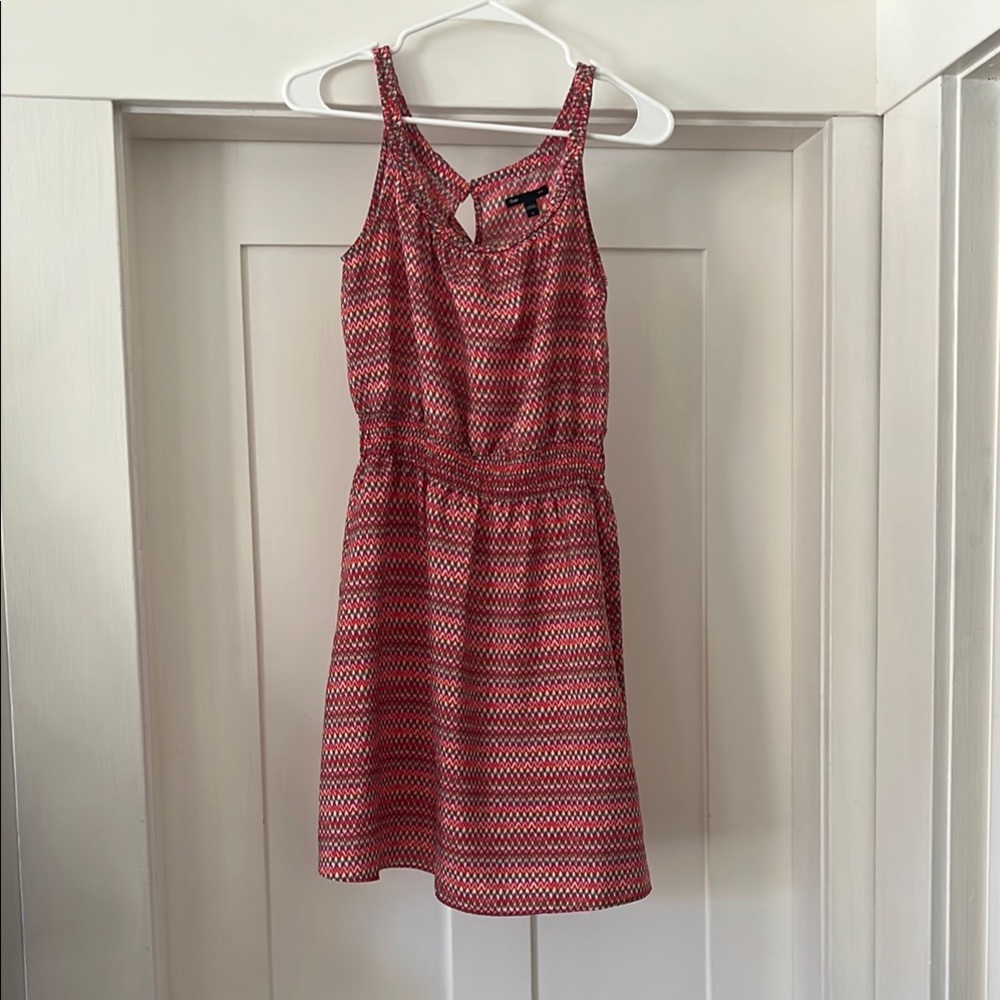 Sleeveless Pink Patterned Dress